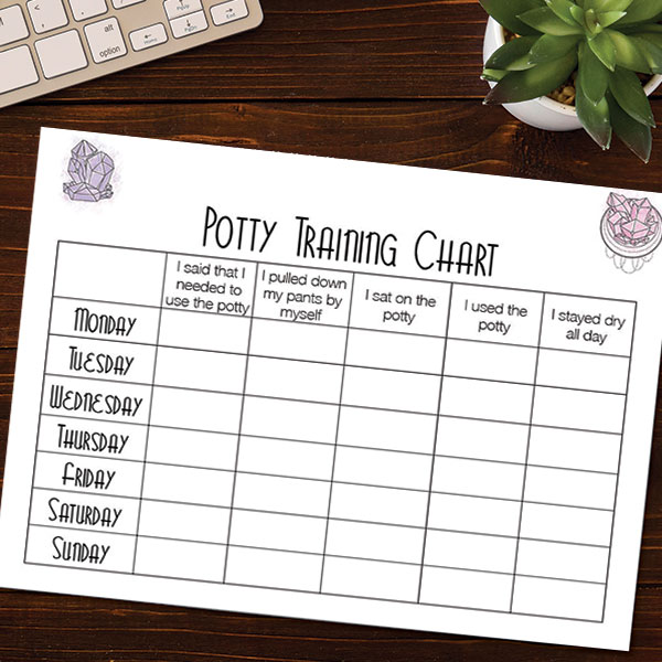 potty training chart crystals